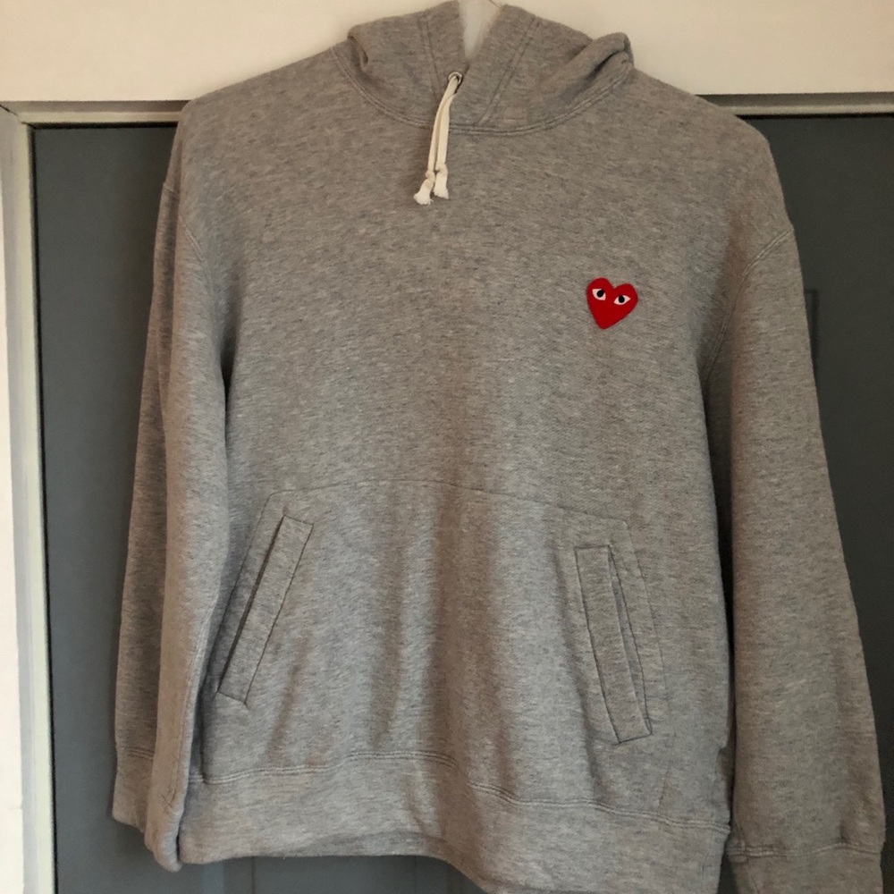 RESERVED Comme de Garcons Play Hoodie Grey Size L
